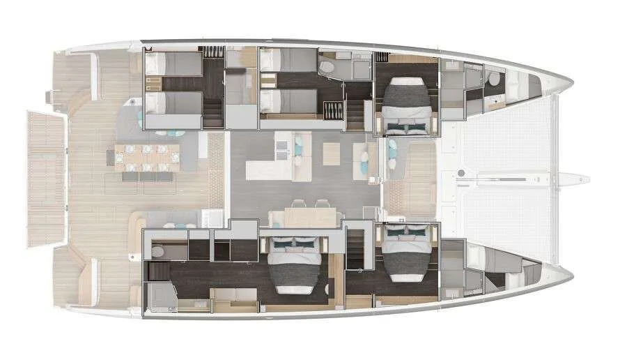 Layout of PRINCESS KARLA (LAGOON 60)