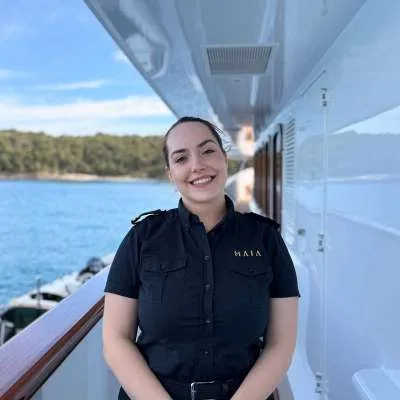 Stewardess Tamara Gaspar