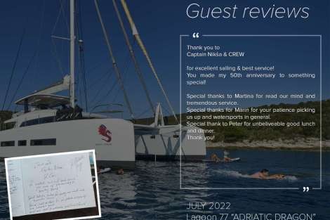 Review img # 13 of the yacht ADRIATIC DRAGON (Lagoon 77)