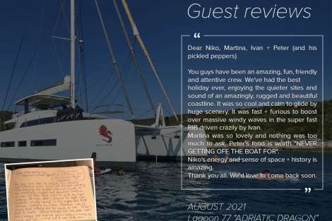 Review img # 3 of the yacht ADRIATIC DRAGON (Lagoon 77)