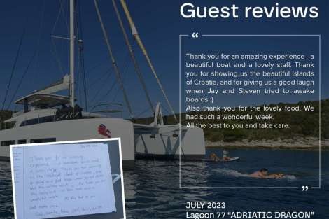 Review img # 8 of the yacht ADRIATIC DRAGON (Lagoon 77)