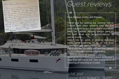 Review img # 2 of the yacht ADRIATIC TIGER (Lagoon 620)
