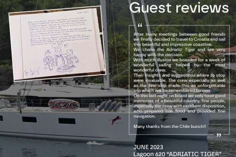 Review img # 17 of the yacht ADRIATIC TIGER (Lagoon 620)