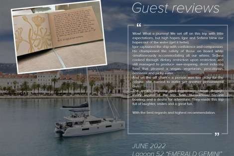 Review img # 1 of the yacht EMERALD GEMINI (Lagoon 52 -OV)
