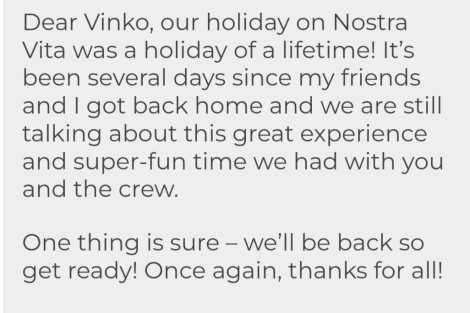 Review img # 5 of the yacht NOSTRA VITA